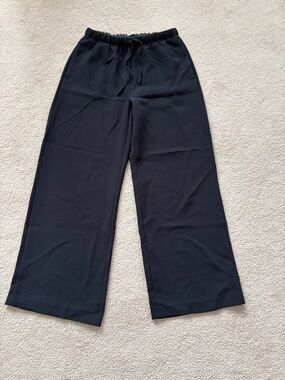 Wilfred Black Elastic Waist Drawstring Pants